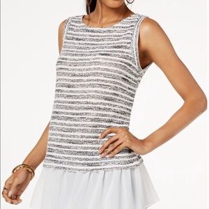 INC layered knit top